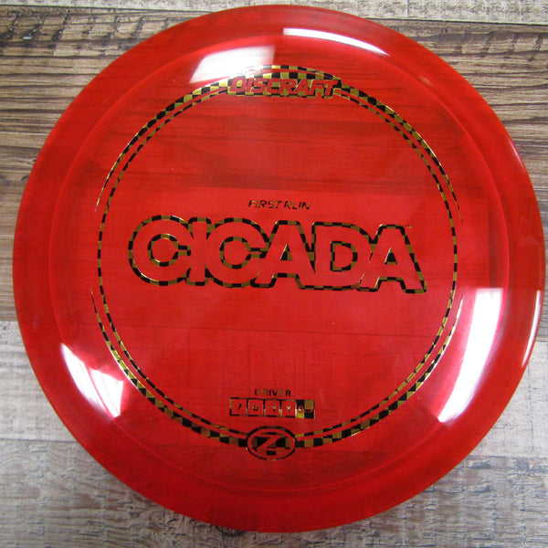 Discraft First Run Cicada Z Line Driver Disc Golf Disc 173-174 Grams Red