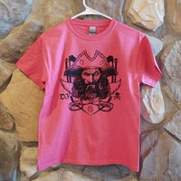 Pirate Shirt Youth Medium Heliconia Pink