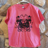 Pirate Shirt Youth Large Heliconia Pink