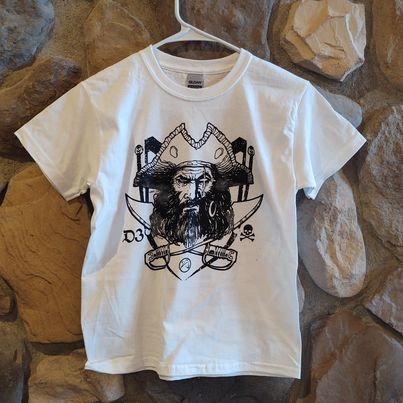 Pirate Shirt Youth Small White