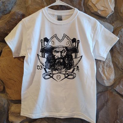 Pirate Shirt Youth Medium White