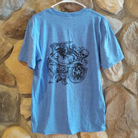 Warrior Shirt Adult Medium Heather Royal Blue
