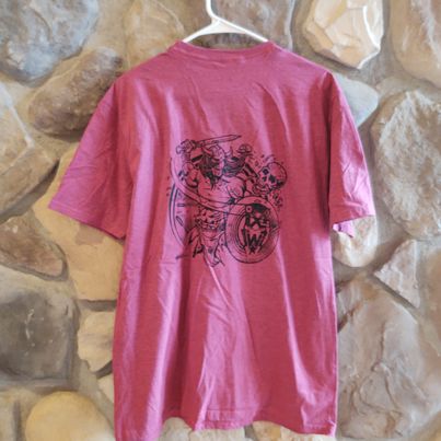 Warrior Shirt Adult Large Antique Heliconia Pink