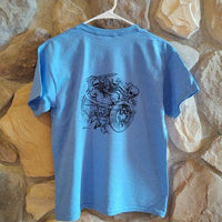 Warrior Shirt Youth Large Heather Royal Blue