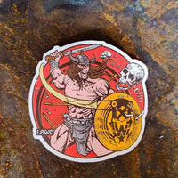 Les White Warrior Sticker Die Cut