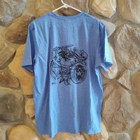 Warrior Shirt Adult Large Heather Royal Blue