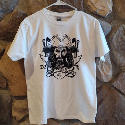 Pirate Shirt Youth Large White