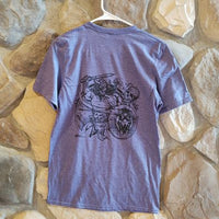 Warrior Shirt Adult Small Heather Purple