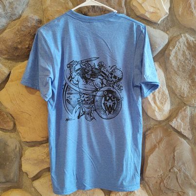 Warrior Shirt Adult Small Heather Royal Blue