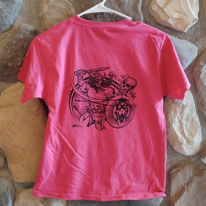 Warrior Shirt Youth Small Heliconia Pink
