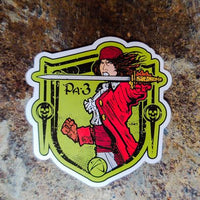 Les White PA3 Female Pirate Sticker Die Cut