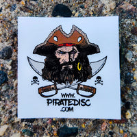 2 Inch Vinyl Website Advertising Color Pirate Sticker Square