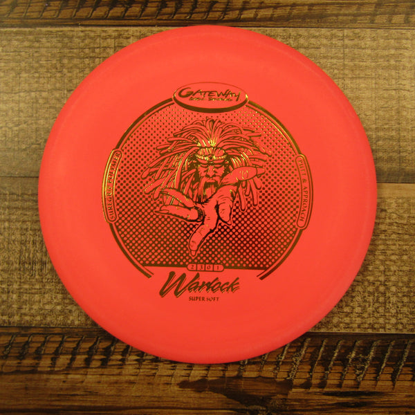 Gateway Warlock Suregrip Super Soft Putt & Approach Disc Golf Disc 174 Grams Red Pink