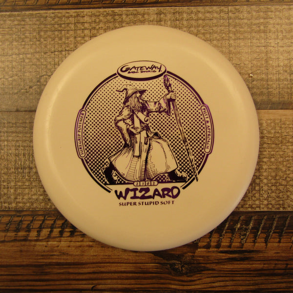 Gateway Wizard Suregrip Super Stupid Soft Putt & Approach Disc Golf Disc 176 Grams White Tan