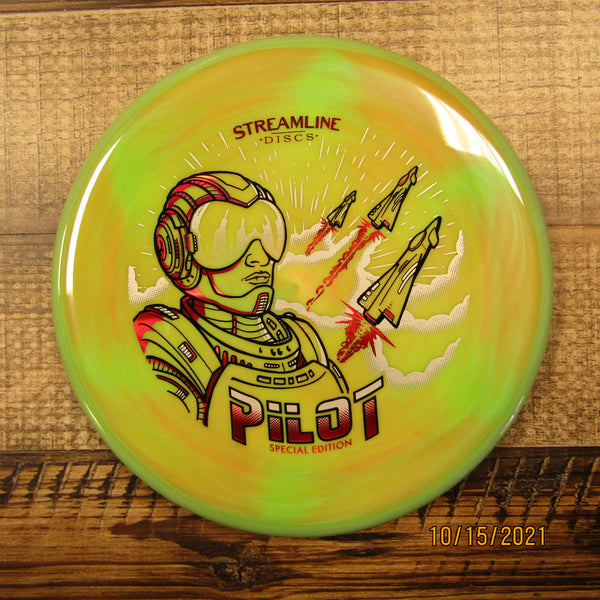 Streamline Pilot Neutron Special Edition Putt & Approach Disc Golf Disc 174 Grams Green Orange