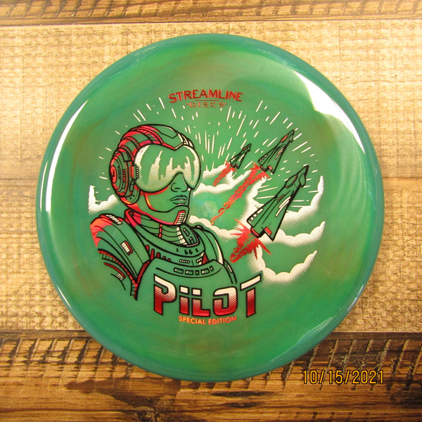 Streamline Pilot Neutron Special Edition Putt & Approach Disc Golf Disc 174 Grams Green Blue