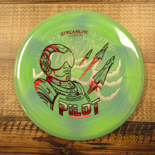 Streamline Pilot Neutron Special Edition Putt & Approach Disc Golf Disc 174 Grams Green Blue