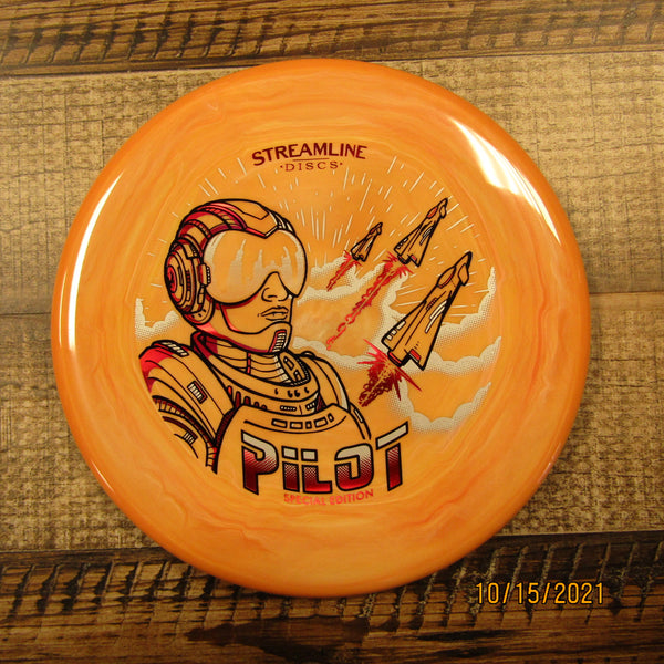 Streamline Pilot Neutron Special Edition Putt & Approach Disc Golf Disc 174 Grams Orange Yellow White