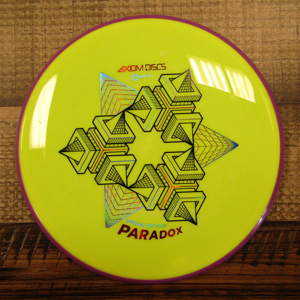 Axiom Paradox Neutron Special Edition Midrange Disc Golf Disc 178 Grams Yellow Purple