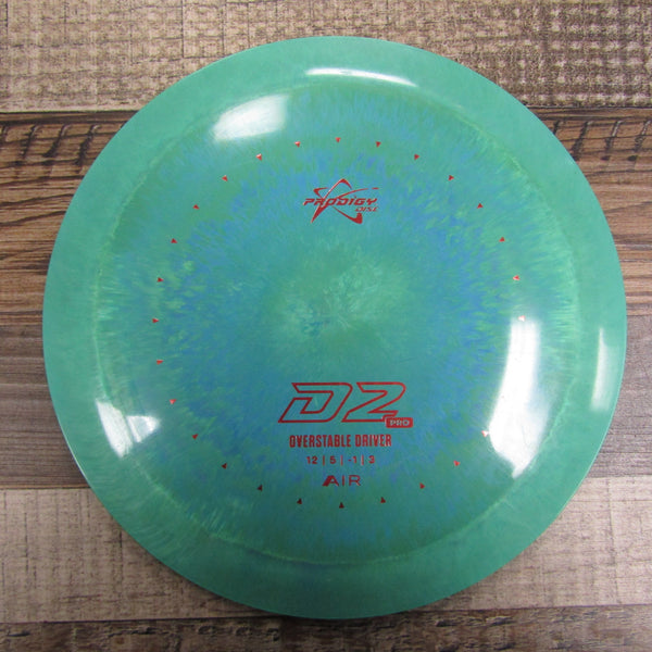 Prodigy D2 Pro Air Spectrum Driver Disc Golf Disc 155 Grams Green Blue