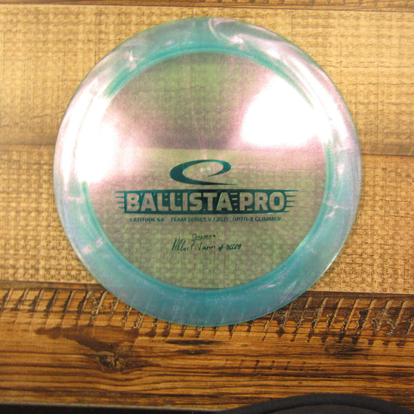 Latitude 64 Ballista Pro Opto-X Glimmer Albert Tamm 2021 Distance Driver Disc Golf Disc 176 Grams Blue