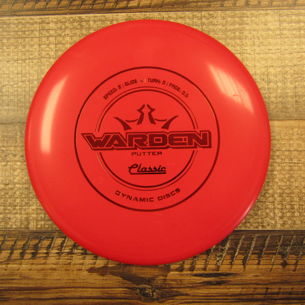 Dynamic Discs Warden Classic Putter Disc Golf Disc 173 Grams Red