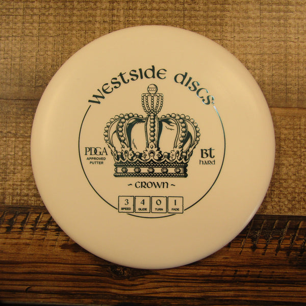 Westside Crown BT Hard Putter Disc Golf Disc 173 Grams White