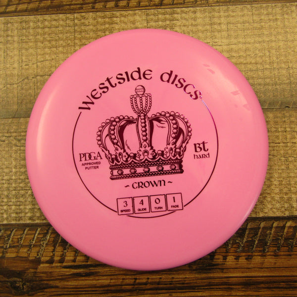 Westside Crown BT Hard Putter Disc Golf Disc 173 Grams Pink