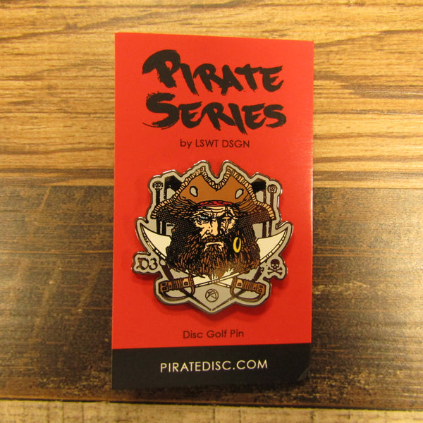 Pirate Series Male Pirate Disc Golf Pin