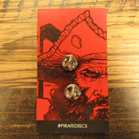 Pirate Series Female Pirate Disc Golf Pin