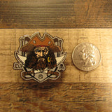 Pirate Series Male Pirate Disc Golf Pin