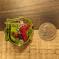 Pirate Series Female Pirate Disc Golf Pin