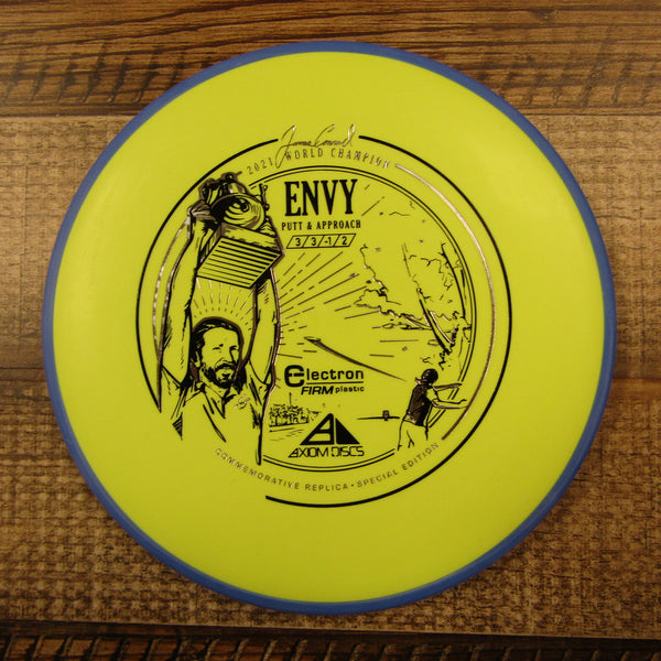 Axiom Envy Electron Firm James Conrad 2021 World Champion Putt & Approach Disc Golf Disc 175 Grams Yellow Blue