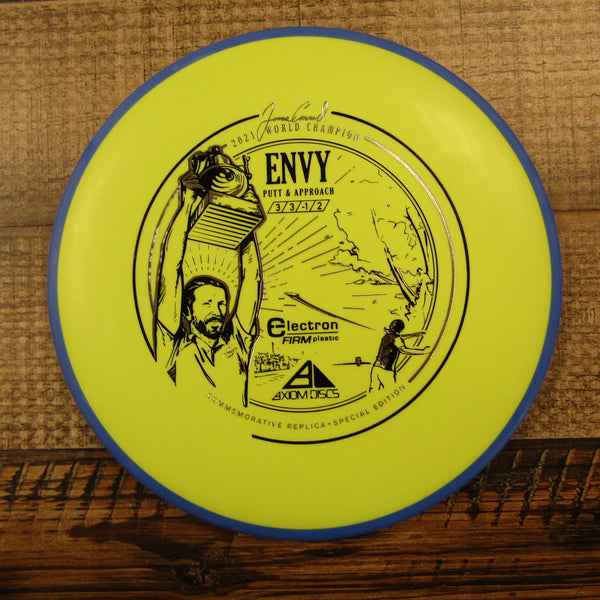 Axiom Envy Electron Firm James Conrad 2021 World Champion Putt & Approach Disc Golf Disc 174 Grams Yellow Blue
