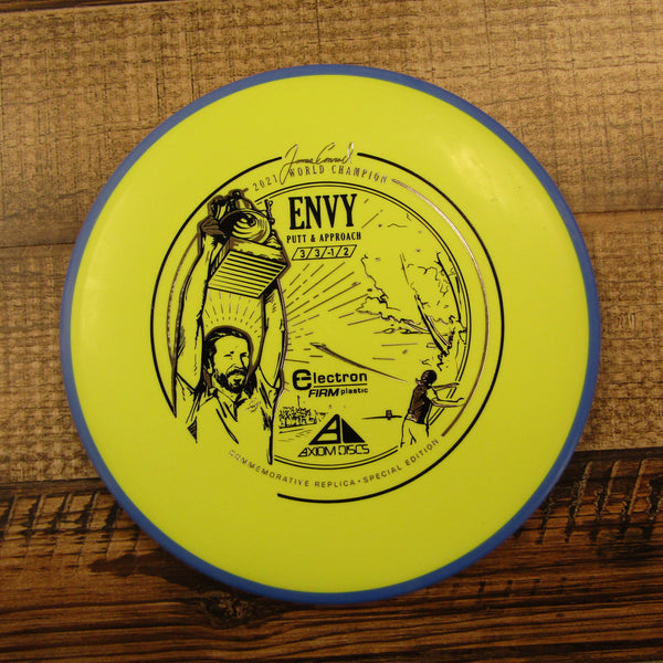 Axiom Envy Electron Firm James Conrad 2021 World Champion Putt & Approach Disc Golf Disc 175 Grams Yellow Blue