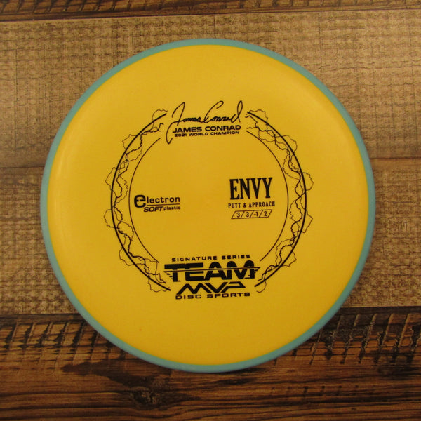 Axiom Envy Electron Soft James Conrad 2021 Putt & Approach Disc Golf Disc 175 Grams Yellow Blue