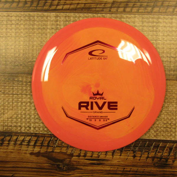 Latitude 64 Rive Royal Grand Distance Driver Disc Golf Disc 175 Grams Orange Red