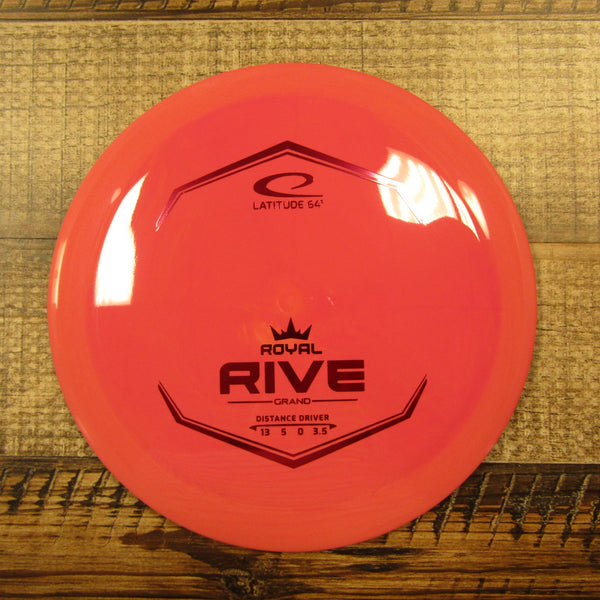 Latitude 64 Rive Royal Grand Distance Driver Disc Golf Disc 173 Grams Red Orange