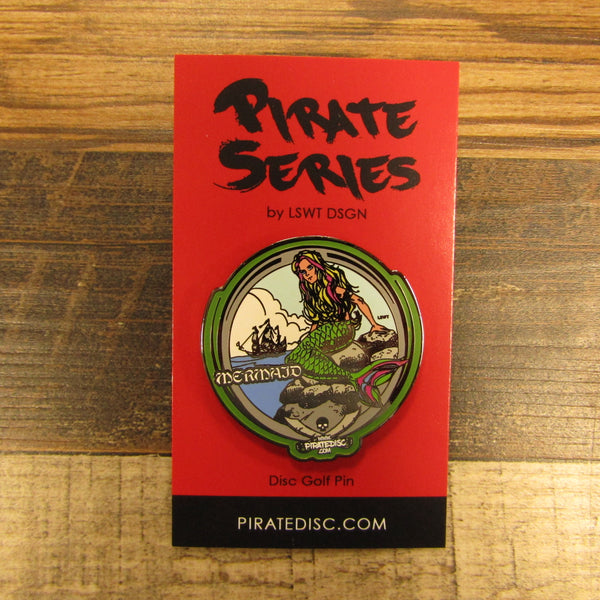 Pirate Series Mermaid Pirate Disc Golf Pin