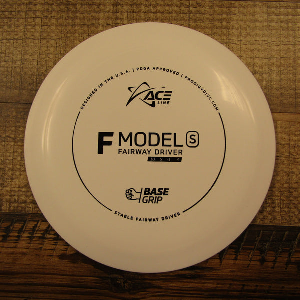 Prodigy Ace Line F Model S Fairway Driver Base Grip Disc Golf Disc 173 Grams White