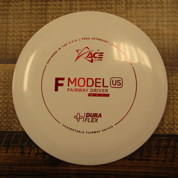 Prodigy Ace Line F Model US Fairway Driver Dura Flex Disc Golf Disc 174 Grams White