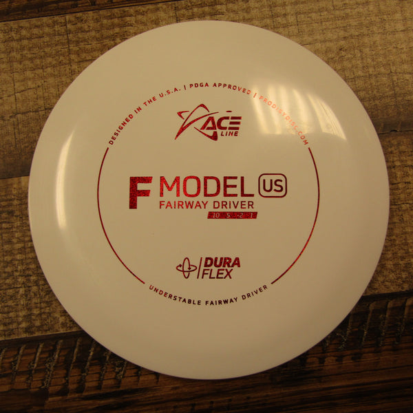 Prodigy Ace Line F Model US Fairway Driver Dura Flex Disc Golf Disc 174 Grams White