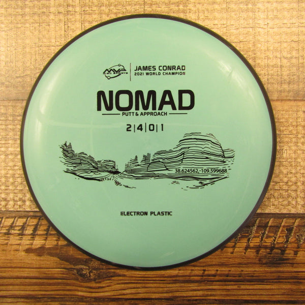 MVP Nomad Electron James Conrad 2021 Putt & Approach Disc Golf Disc 173 Grams Blue Green