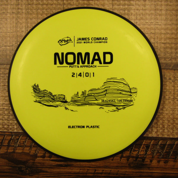 MVP Nomad Electron James Conrad 2021 Putt & Approach Disc Golf Disc 172 Grams Yellow