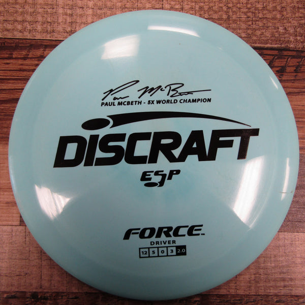 Discraft Force ESP Paul McBeth 5x World Champion Distance Driver Disc Golf Disc 173-174 Grams Blue