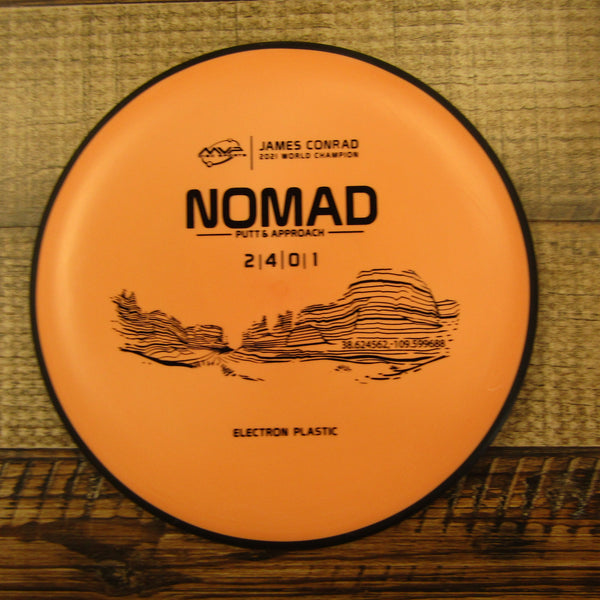 MVP Nomad Electron James Conrad 2021 Putt & Approach Disc Golf Disc 167 Grams Orange