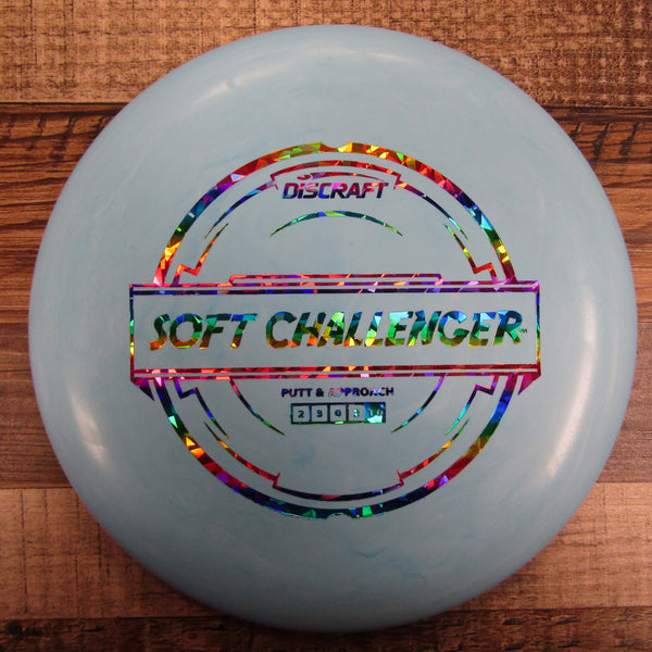 Discraft Soft Challenger Putter Line Putter Disc Golf Disc 173-174 Grams Blue