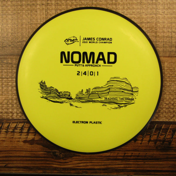MVP Nomad Electron James Conrad 2021 Putt & Approach Disc Golf Disc 173 Grams Yellow