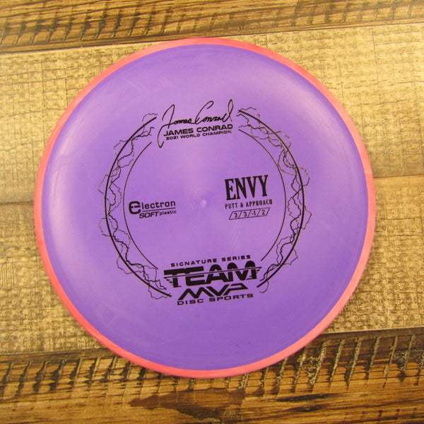 Axiom Envy Electron Soft James Conrad 2021 Putt & Approach Disc Golf Disc 174 Grams Purple Pink Red