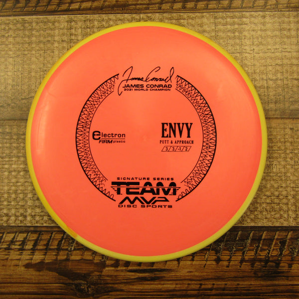 Axiom Envy Electron Firm James Conrad 2021 Putt & Approach Disc Golf Disc 174 Grams Orange Yellow